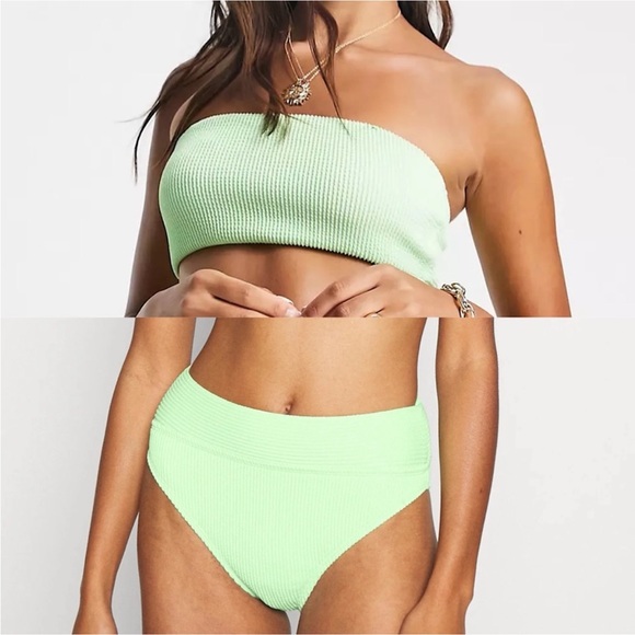 Cotton On Mint Green Ribbed Bikini - Picture 2 of 9